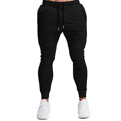 G Gradual Men's Sweatpants with Zipper Pockets Tapered Track Athletic Pants  for