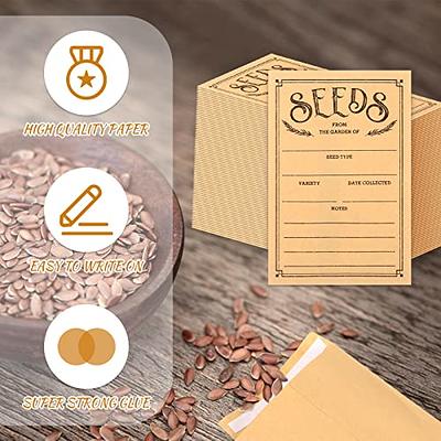 150 Pack Seed Envelopes Kraft Paper Seed Packets Envelope Self Adhesive  Sealing Seed Saving Envelopes for Flowers Vegetable Seeds Coin Storage