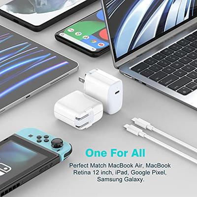  Cargador USB C de 30 W para iPad Pro 12.9, 11 pulgadas 2023  2022 2021 2020 2019 2018, iPad Air 5 4, Mini 6, iPad 10, MacBook Air,  iPhone 15 Pro Max Plus, Google Pixel 7 Pro, Vision Pro, cable USB-C de :  Electrónica