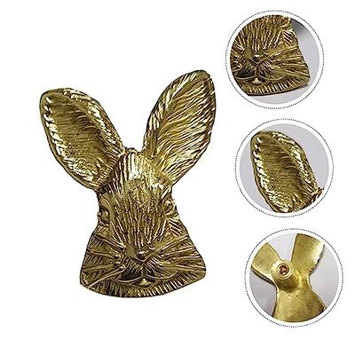  IndianShelf Brass Kids Rabbit Wall Hooks Bunny Animal