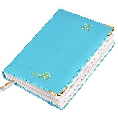 POPRUN Weekly Planner 2023-2024(6.5'' x 8.5'') Academic Planner Weekly and  Monthly (July 23-June 24) Leather Hard Cover, Daily Planner with Hourly  Time Slot, Tabs & Calendar, 100 GSM - Turquoise - Yahoo Shopping