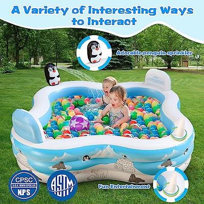 Inflatable Pool with Seats, Jhunswen 91