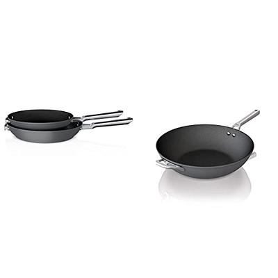 Ninja Foodi NeverStick Stainless Steel Oven Safe 8 and 10.25 Fry Pan Set  