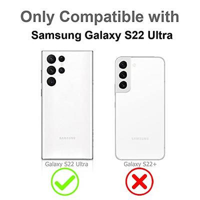 JUESHITUO for Samsung Galaxy S23 Ultra Case, [Full Camera Cover Protection]  [Compatible with MagSafe] Magnetic Metallic Glossy Clear Luxury Soft Case