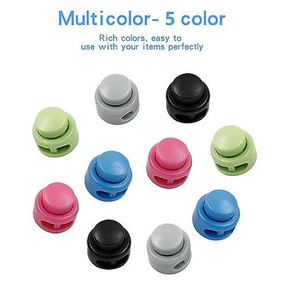 BokWin Pack of 30 Plastic Cord Locks Double Hole Toggle Stopper Heavy Duty  Spring Cord Lock for Drawstring Shoelaces Paracord(5 Colors) - Yahoo  Shopping