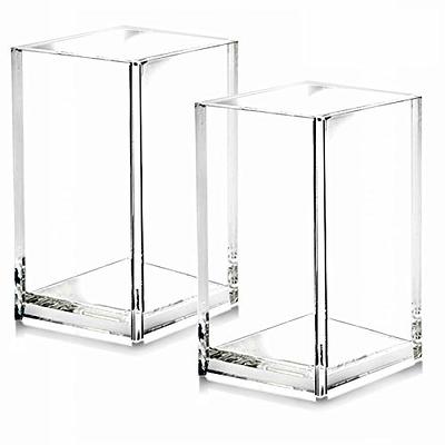 Geetery Acrylic Office Supplies Desk Accessories 2 Tier Acrylic Paper  Organizer Stackable File Holder Letter Tray 4 Compartments Clear Acrylic  Pencil Makeup Brush Holder for Office School(2 Set) - Yahoo Shopping