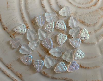 Glass Leaf Beads