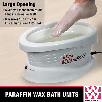 WaxWel Paraffin Wax Bath, Professional Home and Spa Soothing Moisturizing  Therapy System, Wax Warmer, 65 Liners, 1 Thermal Hand Mitt, 1 Foot Bootie,  6 Pound Unscented Paraffin, Fragrance-Free - Yahoo Shopping