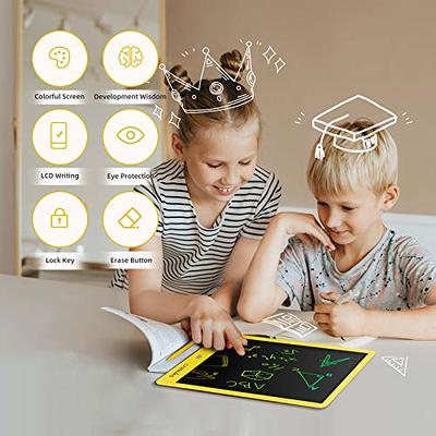 PYTTUR LCD Writing Tablet for Kids 10 Inch Colorful Toddler Doodle Board Drawing  Tablet Reusable Electronic Drawing Pads Educational and Learning Toy Gift  for 3-8 Years Old Boy and Girls 