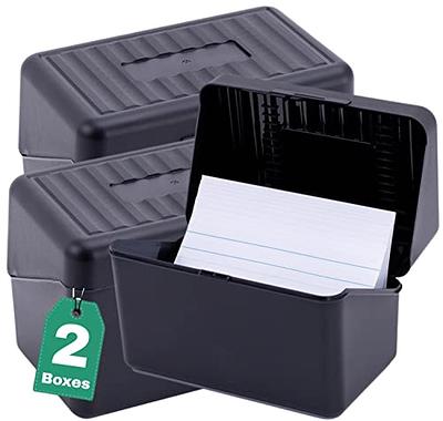 Mr. Pen- Index Card Holder, 2 Pack, 3x5 Index Card Box, Note Card