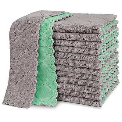 1 Pack Kitchen Towels, Microfiber Dish Towels, Super Absorbent Coral Velvet  Towels, Premium Cleaning Cloths, Non-Stick Oil Quick Dry Towels, Soft Tea