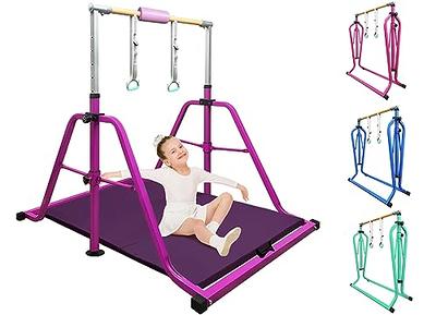 Polar Aurora Gymnastics Bar w/11 Heights Adjustable, Gymnastic Training Kip  Bar for Kids Horizontal Bar for Gymnast, Gymnastic Training Equipment for