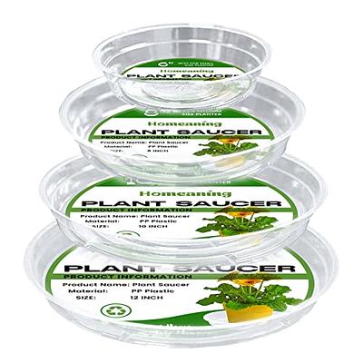 30 Pack Plant Saucers for Indoors 4/6/8/10/12 Inches Plant Trays