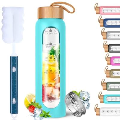 Reusable Glass Water Bottle