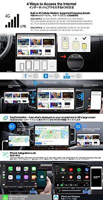 Portable Apple Carplay Screen for Car,Inexaccessories Car Touchscreen  stereo Support Wireless Carplay&Android Auto,Bluetooth&Voice