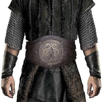 HiiFeuer Viking Embossed Double Dragon Waist Armor with Medieval