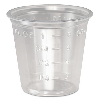 SOLO Cup Company Graduated Plastic Medical And Dental Cups 4 Oz Clear Pack  Of 5000 - Office Depot