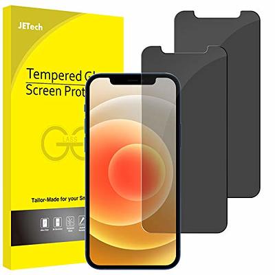 JETech Privacy Screen Protector for iPhone 13/13 Pro 6.1-Inch, Anti Spy  Tempered Glass Film, 2-Pack