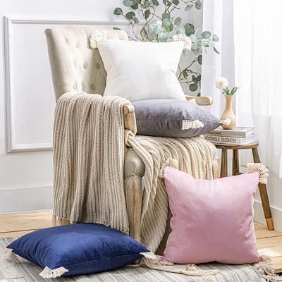 Phantoscope Soft Silky Velvet Series Square Decorative Throw