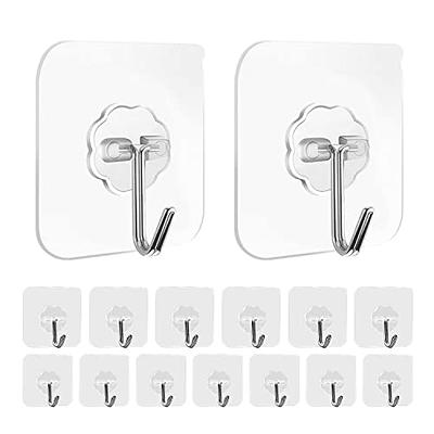 WLLHYF 8PCS Acrylic Adhesive Hooks for Hanging Heavy Duty, Wall Hooks  Transparent Wall Hangers Coat and Towel Hooks Waterproof Self Adhesive  Hooks - Yahoo Shopping