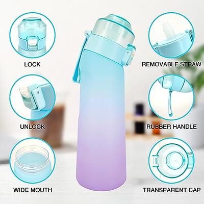 Napolju Air Water Bottle,650ML Scent Water Cup with 7 Flavour Pods