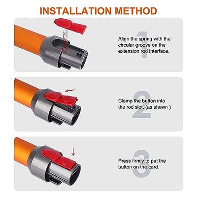 2 Pack Cleaner Head Clip Latch Tab Button Replacement for Dyson V7 V8 V10  V11 V15 Vacuum Cleaner Extension Wand Clip Button, Wand Tube/Illumination  Tool Button with Spring - Yahoo Shopping