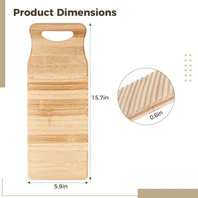 Mini Size Wooden Washboard For Hand Washing Clothes 15.7'' Bamboo Anti-Slip  Laundry Cleaning Board For Hand Washing Scrub Board