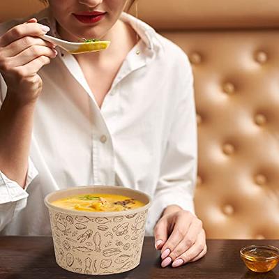 Compostable Soup Pots with Vented Lids