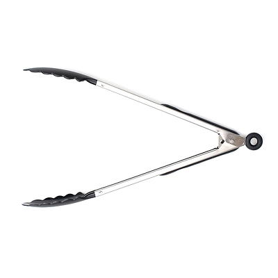 Mainstays 12 Stainless Steel Locking Cooking Tongs Silver 