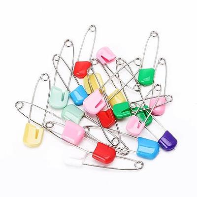 Large Colored Safety PinsStainless Steel Safety Locking Baby Cloth Diaper  Nappy Pins (#2), Diaper Pins Other Sewing Embroidery Supplies - Yahoo  Shopping