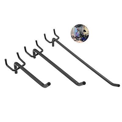 VEENE Heavy Duty Pegboard Hooks Black, 4/6/8” Pegboard Garage Wall