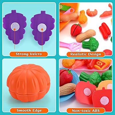 Kitchen Fruit Vegetable Food Cutting Set Pretend Role Kids Play Education  Toy