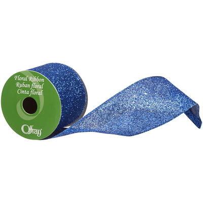 Glitter Sheer Ribbon, Blue Sheer Ribbon