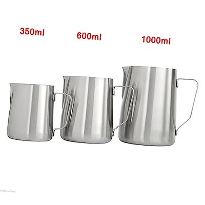 1pc, 12oz Milk Frothing Pitcher, Espresso Steaming Pitcher, Espresso  Machine Accessories, Milk Frother Cup, Milk, Coffee, Cappuccino, Latte,  Stainless