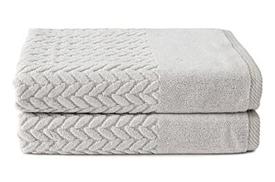 Bath Towel Set Gray 4Pack-35x70 Towel,600GSM Ultra Soft Microfibers  Bathroom Towel Set Extra Large Plush Bath Sheet Towel,Highly Absorbent  Quick Dry