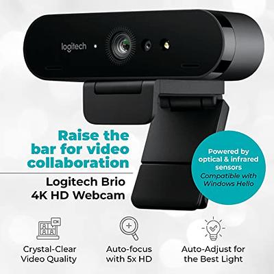Logitech Brio 4K HD Webcam [Latest Version] with Microphone for Desktop  with Tripod & Universal Mount -Logitech Webcam USB Computer Camera -Ultra  Pro Wide Angle Webcam Streaming Equipment for Meetings - Yahoo
