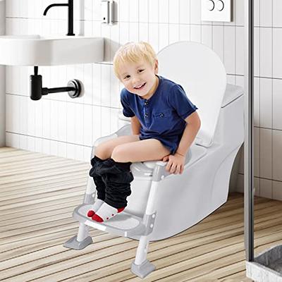 Kylinton Potty Training Seat with Step Stool Ladder, Foldable Toddler Potty  Seat for Toilet 2 in 1 Potty Training Toilet for Kids, Splash Guard