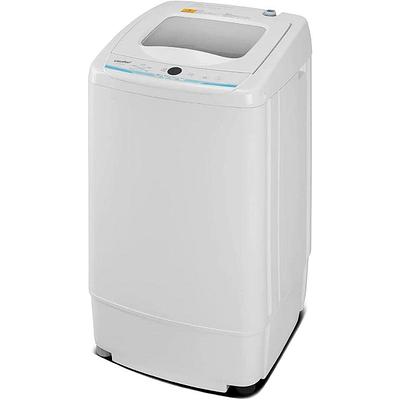 Costway Full-Automatic Washing Machine 1.5 Cu.Ft 11 LBS Washer & Dryer  White 