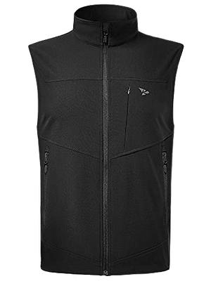 Men's Tactical Softshell Vest Outdoor Windproof Sleeveless Fleece Jacket  for Travel Hiking Running Golf Fishing Vest Waistcoat