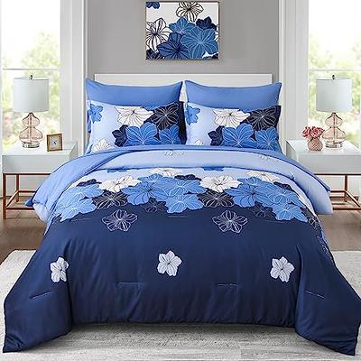 Bedsure Queen Size Bedding Set - 7 Pieces Hotel Style Queen Bed in a Bag  Comforter Set with Sheets, Soft Textured Queen Bedding Comforter Set