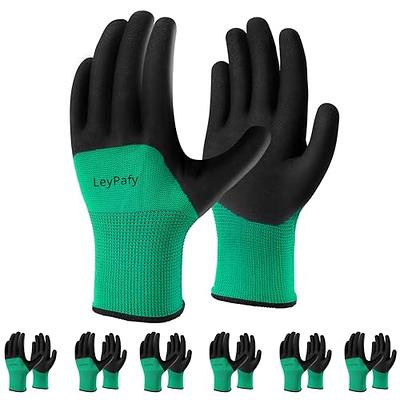 COOLJOB Waterproof Gardening Work Gloves Gifts for Women & Men, Double  Rubber Coated Non-slip Working Gloves Bulk for Garden Yard Gardener Outdoor