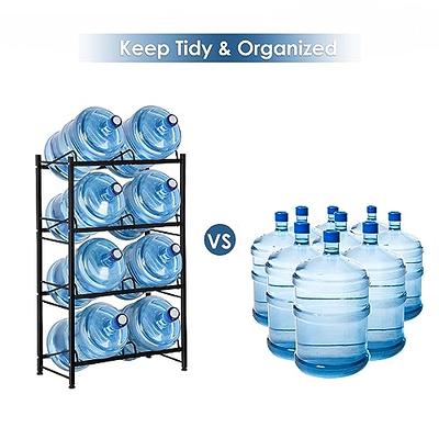 4 Bottle 5-Gallon Water Bottle Storage Rack