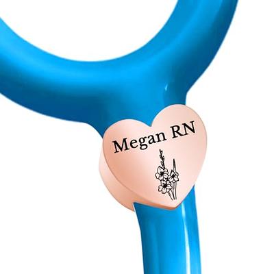 Novgarden Nurse Accessories for Work - Personalized Stethoscope Name Tag&Stethoscope Case, Wrap Stethoscope Charms Gifts for RN, Medical Assistant, Doctor