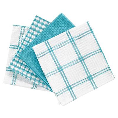Fintale 100% Cotton Dish Cloths - Soft, Super Absorbent and Lint Free Dish  Towels for Kitchen - Perfect for Drying and Washing Dishes - 6 Pack  (Lattice Designed, Teal) - 12 x 12 Inches - Yahoo Shopping