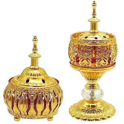 Aladdin's Magic Lamp Brass Incense Burner - Works with sticks & cones!  (Small)