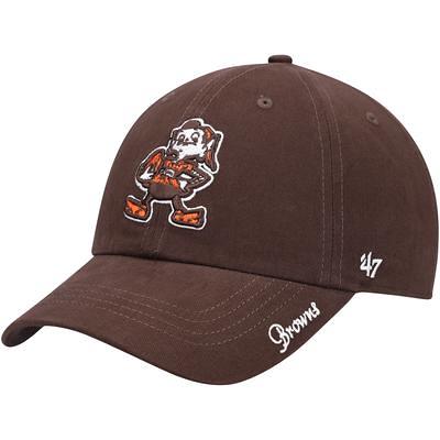 Men's '47 Cream/Brown Cleveland Browns Sidestep Clean Up