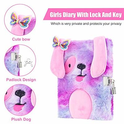 Kids Diary with Lock for Girls, GINMLYDA Paper Locking Journals with 160  Pages School Supplies (Heart) 