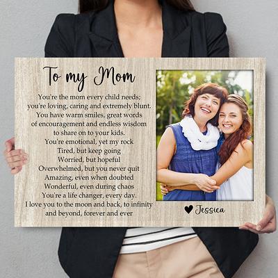 Framed Mothers Day Gift for Mom From Daughter Personalized Picture