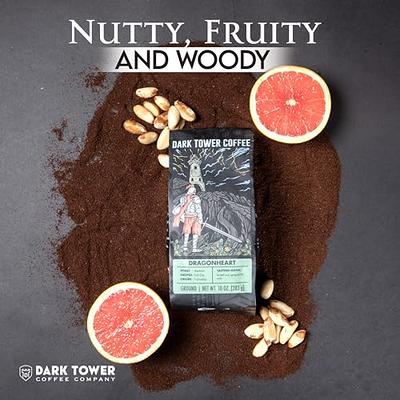  Dark Tower Dark Knight Dark Roast Coffee Ground - Low Acid  Coffee Grounds, Coffee Dark Roast Ground Coffee Beans, Ground Coffee Dark  Roast, 100% Arabica Specialty Coffee (10 ounce/Ground Beans) 