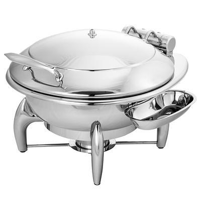 GET Heiss 2.5 Qt. White Enamel Coated Cast Aluminum Round Dutch Oven with  Lid CA-011-AWH/BK/CC